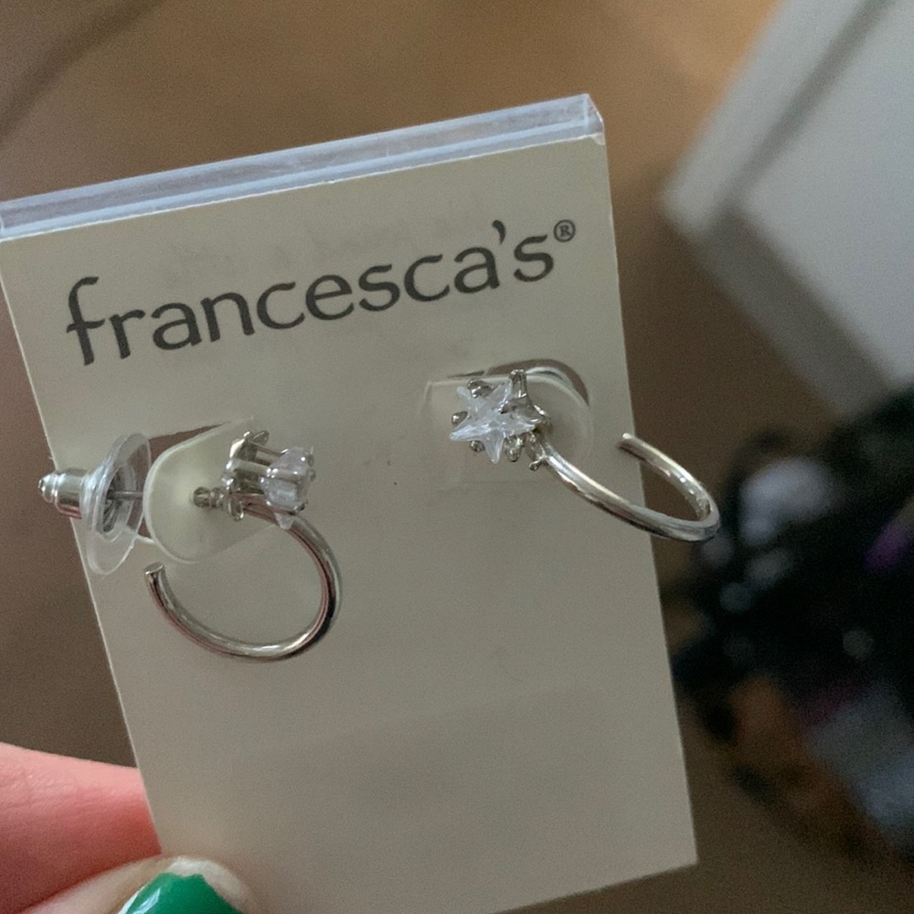 Silver Star Earrings